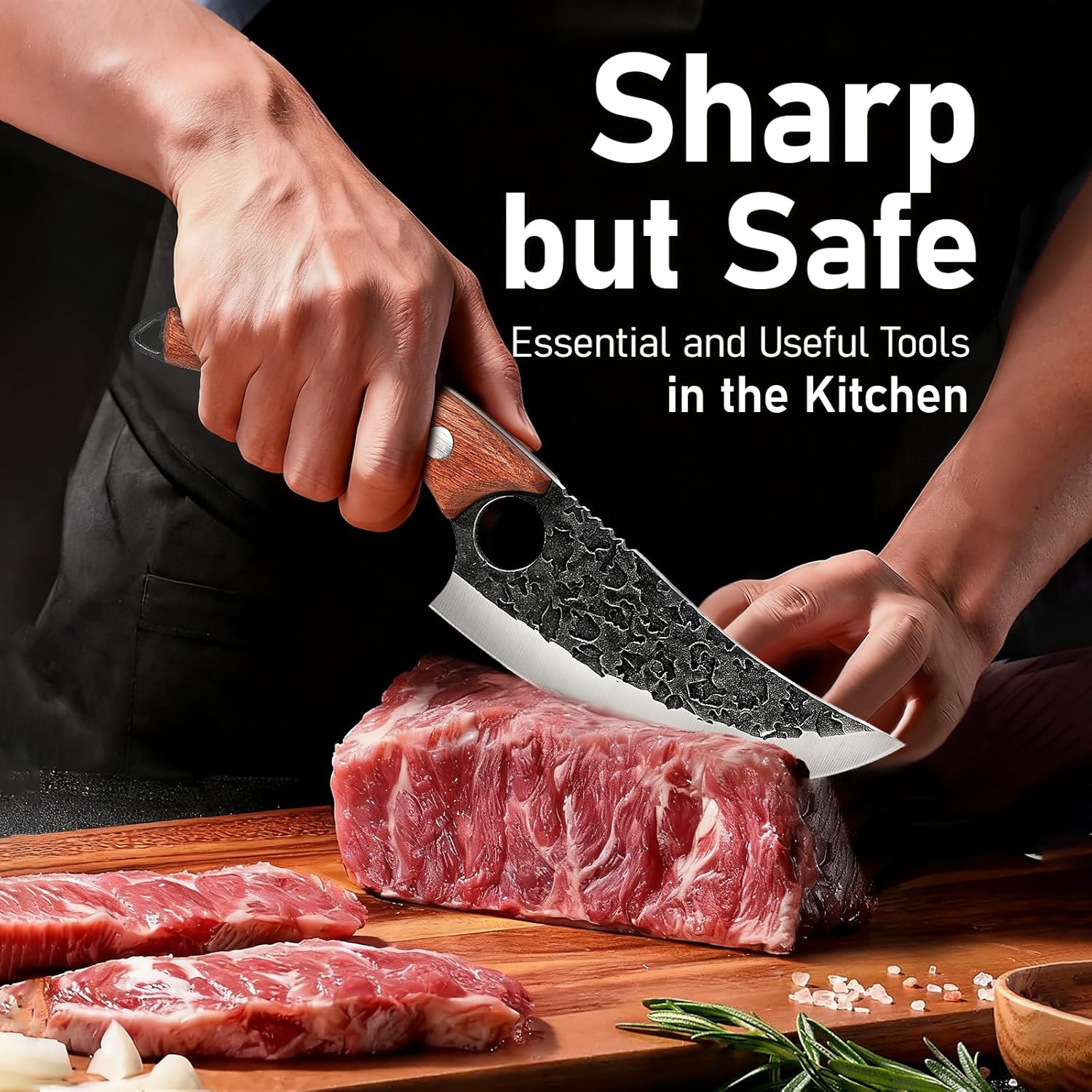 Chef Knife, Gifts for Men Professional Kitchen Knifes, Valentines Gifts for Him Japanese Knife, Sharp Stainless Steel Kitchen Knive Cooking Gifts, Ergonomic Handle Dad Gifts Birthday Presents - Image 5