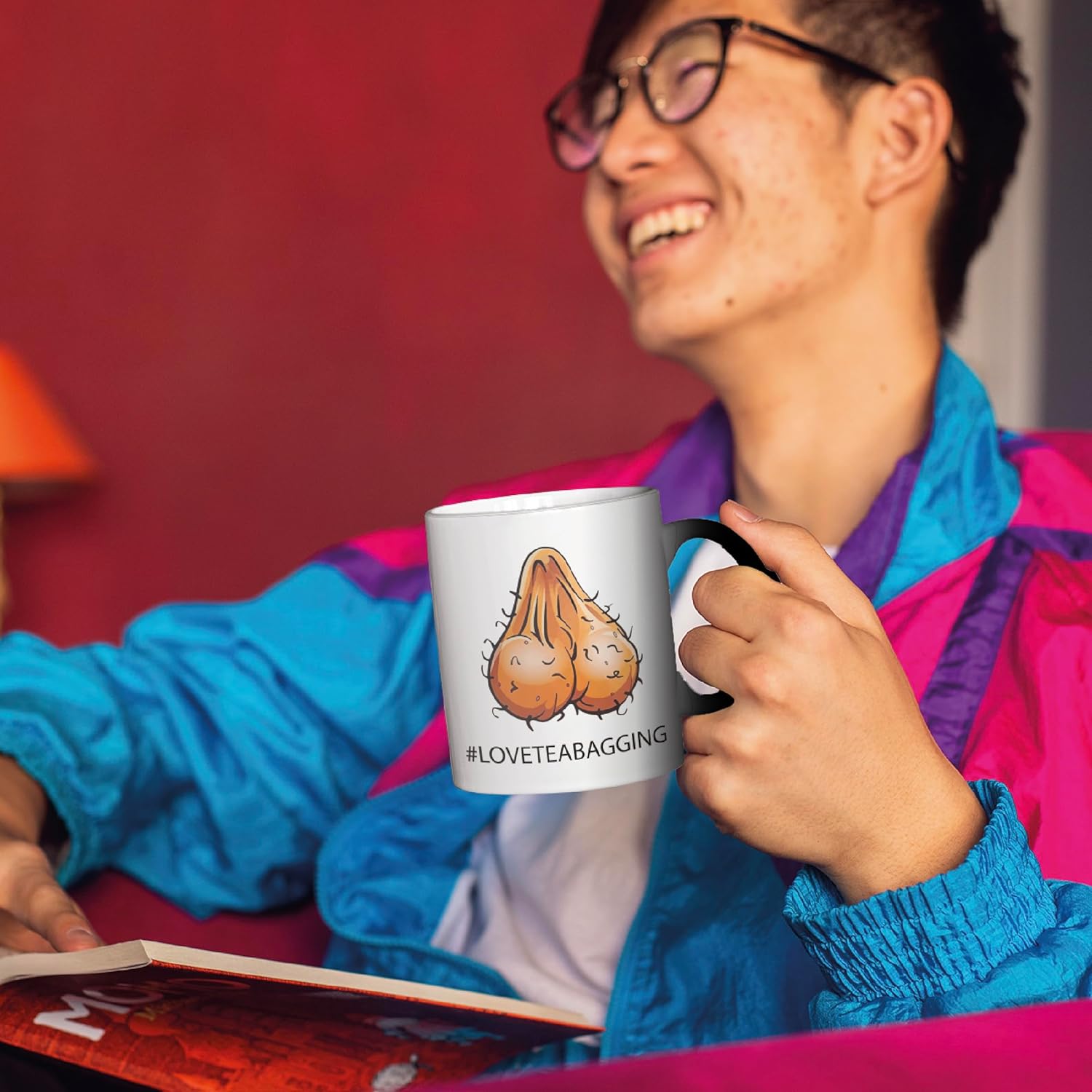 UCG #LOVETEABAGGING Funny/Rude Heat Colour Magic Changing Mug - Heat Reveal/Reactive - Fun/Offensive/Naughty Mug - 350 ml - 11oz - Image 6