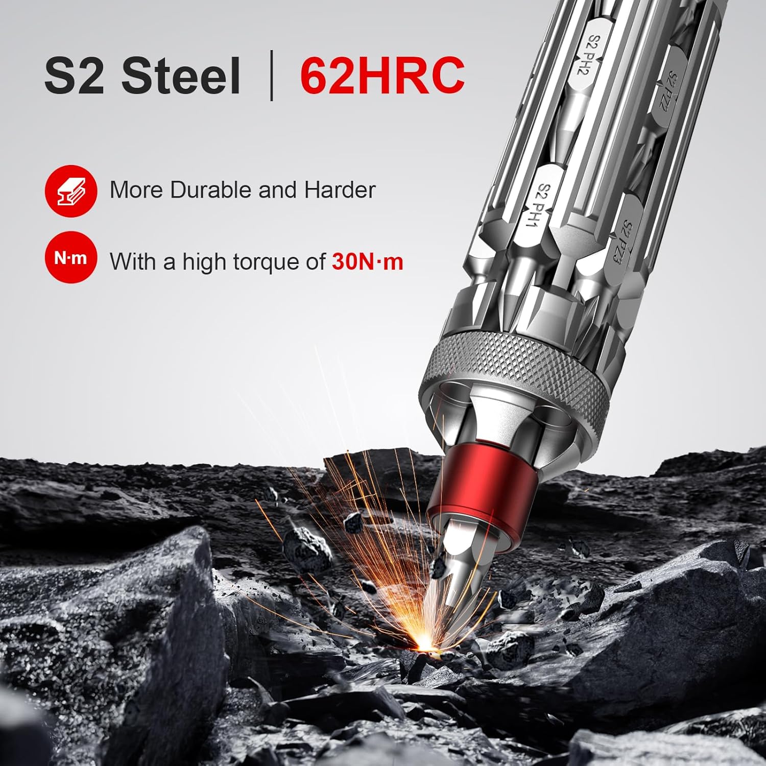 JOREST 19 in 1 EDC Multibit Screwdriver, Unique Gifts for Men, Cool Tool Gadgets Gifts for Handyman, Mens Funny Gifts for Dad Birthday - Image 5