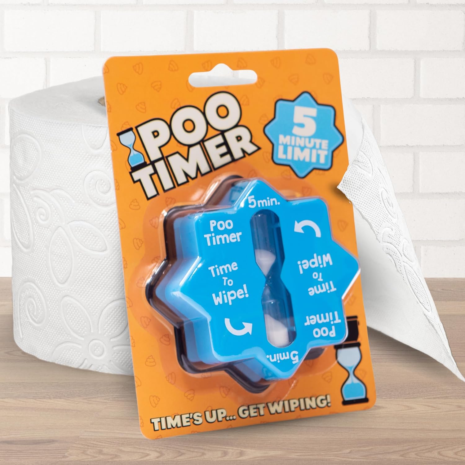 Boxer Gifts Poo Timer Funny Birthday Gift for Men, Dad or Husband – Joke Bathroom Timer, Novelty Stocking Filler, Blue - Image 2