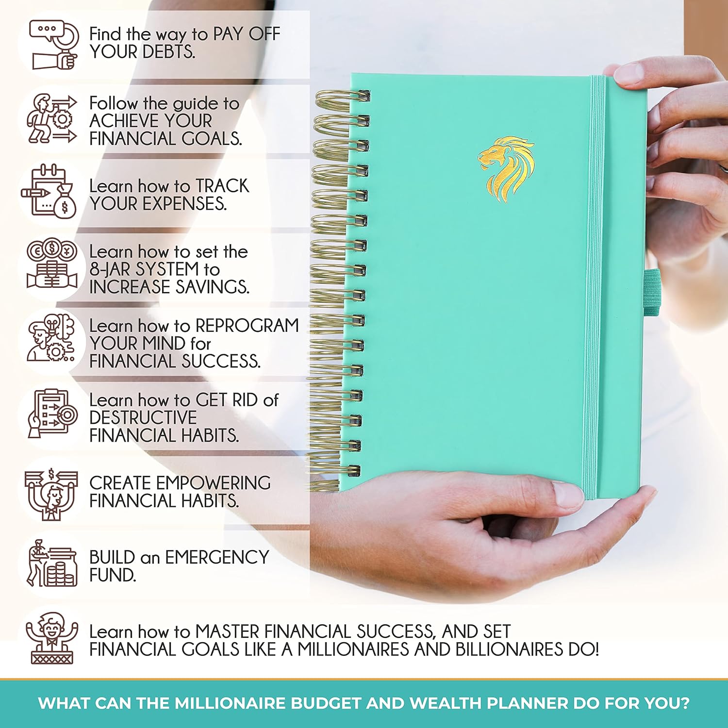 Budget Planner and Monthly Bill Organizer + Cash Envelope Buget Sytem | Finance Planner, Bill Payment Tracker & Money Saving with Panduo App | Money Mindset Journal for Attracting Financial Abundance - Image 3