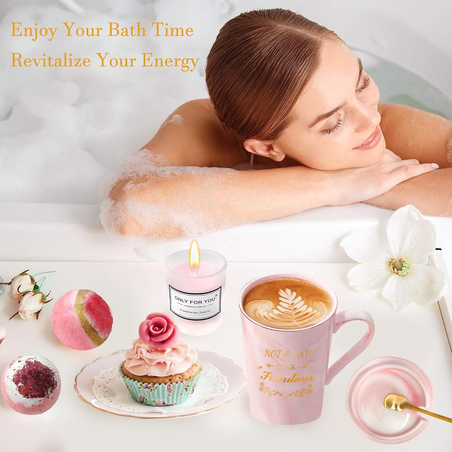 Personalised Gifts for Women,Birthday Gifts for Her,Presents for Women,Pamper Gift for Mothers Day Christmas Valentines Day for Her (Pink) - Image 5