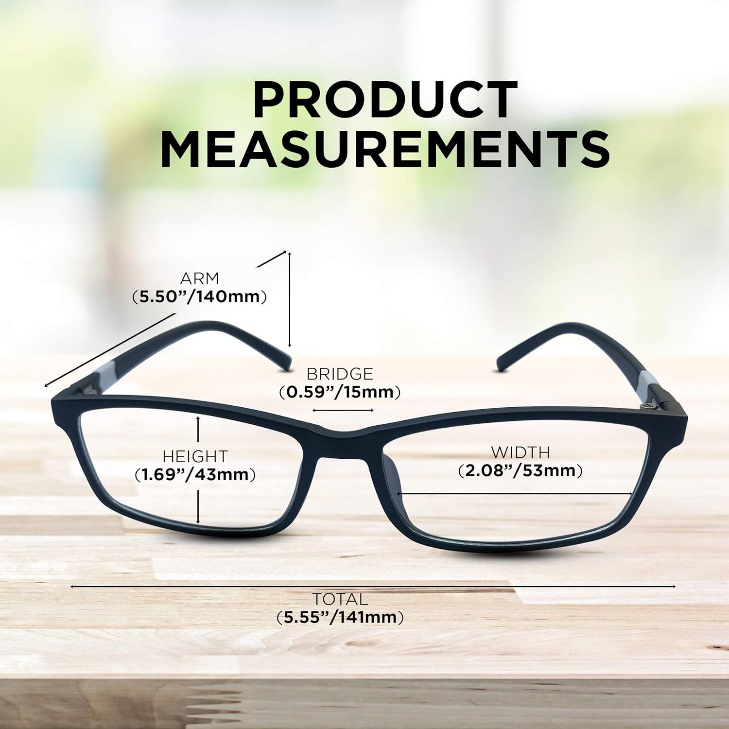 Ricochet® Blue Light Blocking Glasses -UK Designed Technologically Advanced Blue Light Glasses for Computer or Gaming Safety. Unisex Designer Glasses in Cool Graphite Black - Image 8