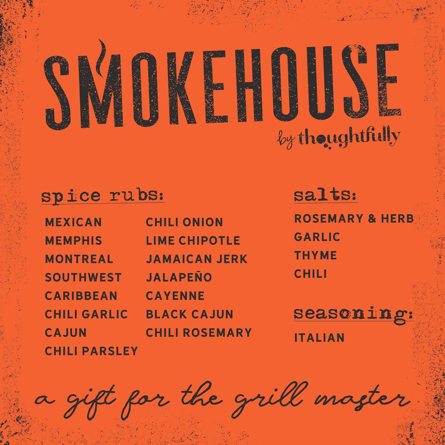 Smokehouse by Thoughtfully, Gourmet Ultimate Grilling Spice Set, Grill Seasonings and Rubs Gift Set, Flavors Include Chili Garlic, Italian Seasoning, Cayenne Spice Rub and More, Pack of 20 - Image 5