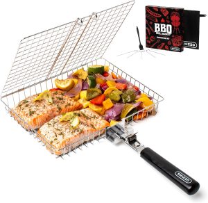 SHIZZO Grill Basket Set, Barbecue B...