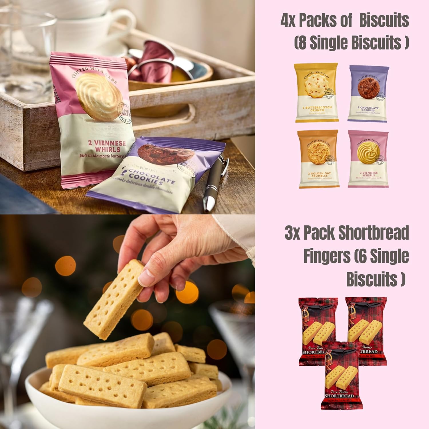 English Breakfast Tea & Biscuits Hamper For Her with Luxury Tea Tin, Biscuits, Shortbread & Jams | Biscuit Gift Set | Luxury Gifts For Women and Dads | Tea & Biscuits Hamper - Image 4