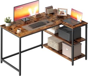 VASAGLE L Shaped Corner Desk, Compu...