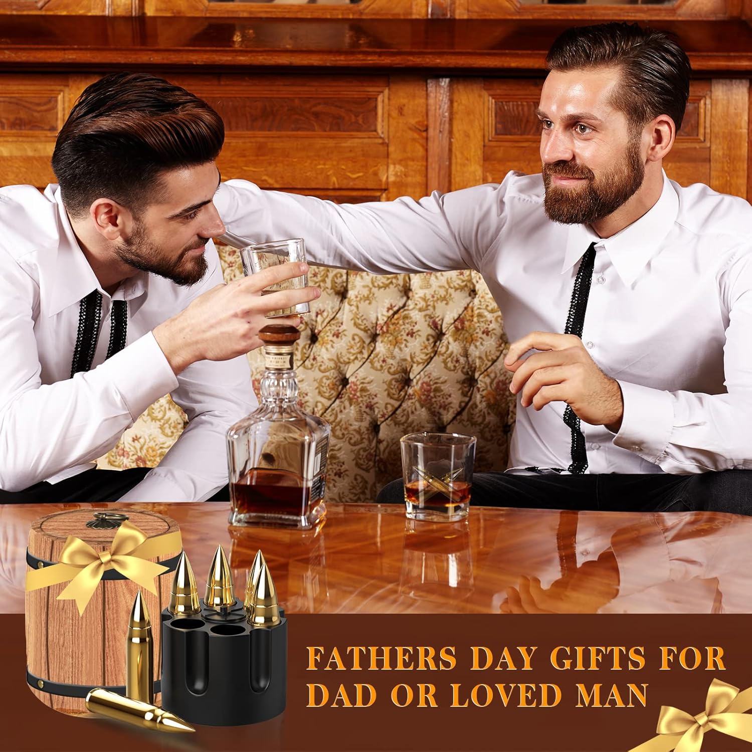 Whiskey Stones Valentines Gifts for Men Boyfriend, Cool Whisky Chilling Rocks without Dilution, Gift for Him Husband Dad Grandad Daddy, Birthday Anniversary Retirement Presents - Image 6