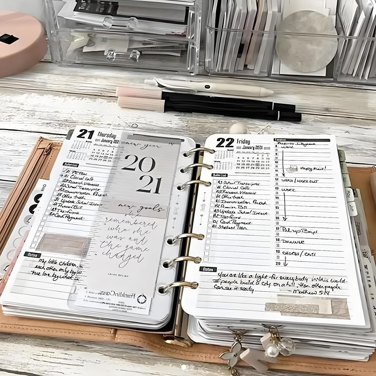 Life Area Simple Planning Toolkit, Planner with Daily Planner,To Do List Notebook for Daily, Financial,and Long-Term Organization | Habit Tracking,Meal Planning,Goal Setting & More(Brown) - Image 3