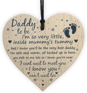 Red Ocean Daddy To Be Gifts Sign Ba...