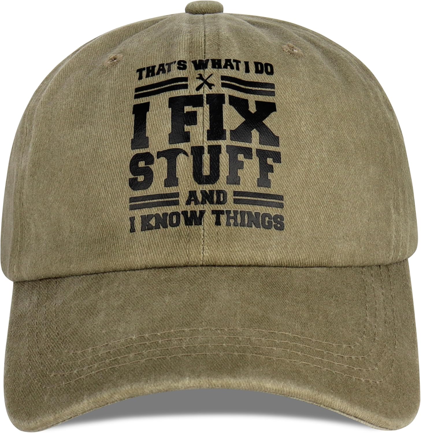 Jeasona Baseball Cap for Men Cotton One Size with Print Funny Letters