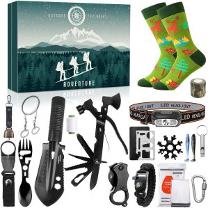 iZoeL 24-in-1 Survival Gift Box for...