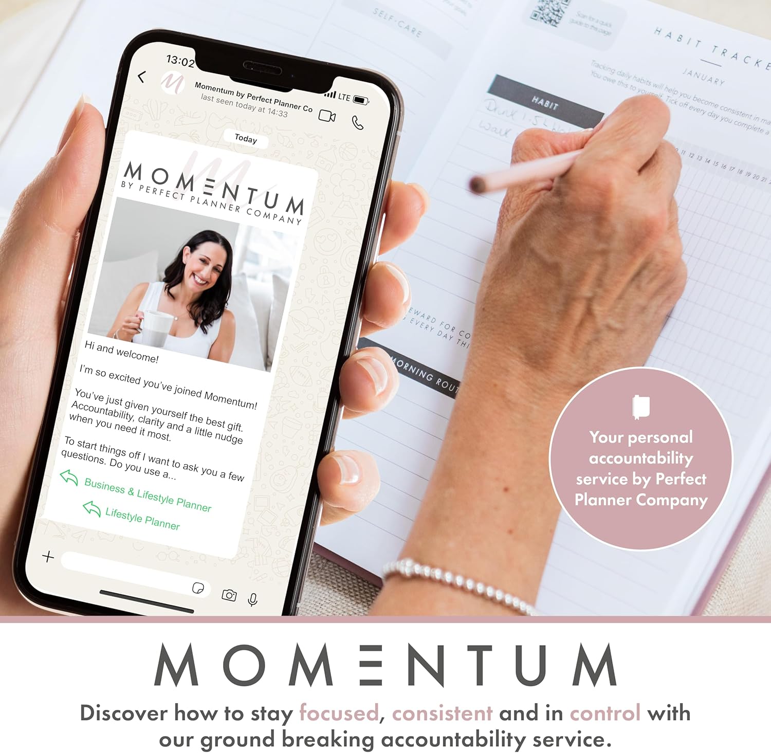 2026 Productivity & Lifestyle Planner by Perfect Planner Company. Weekly & Monthly Diary with Goals, Habit Tracker & Time Management to Organise Life, Wellbeing & Health. 222 Stickers - Image 5