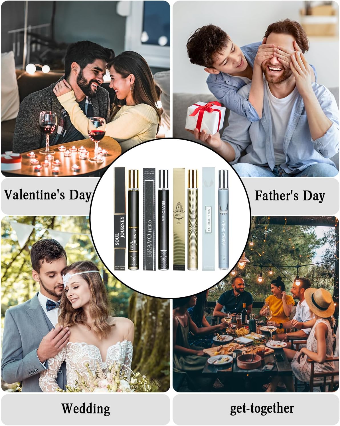 Premium Men's Fragrance Gift Set - 6x40ml Long-Lasting Eau de Parfum Collection with ambergris & Mandarin orange Notes - Luxury Cologne & Aftershave - Image 7