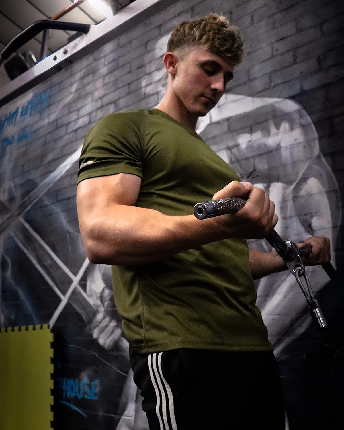 1/3 Pack Mens T-Shirts Quick Dry Short Sleeve Tops Moisture Wicking Active Athletic Running Work Shirts - Image 4