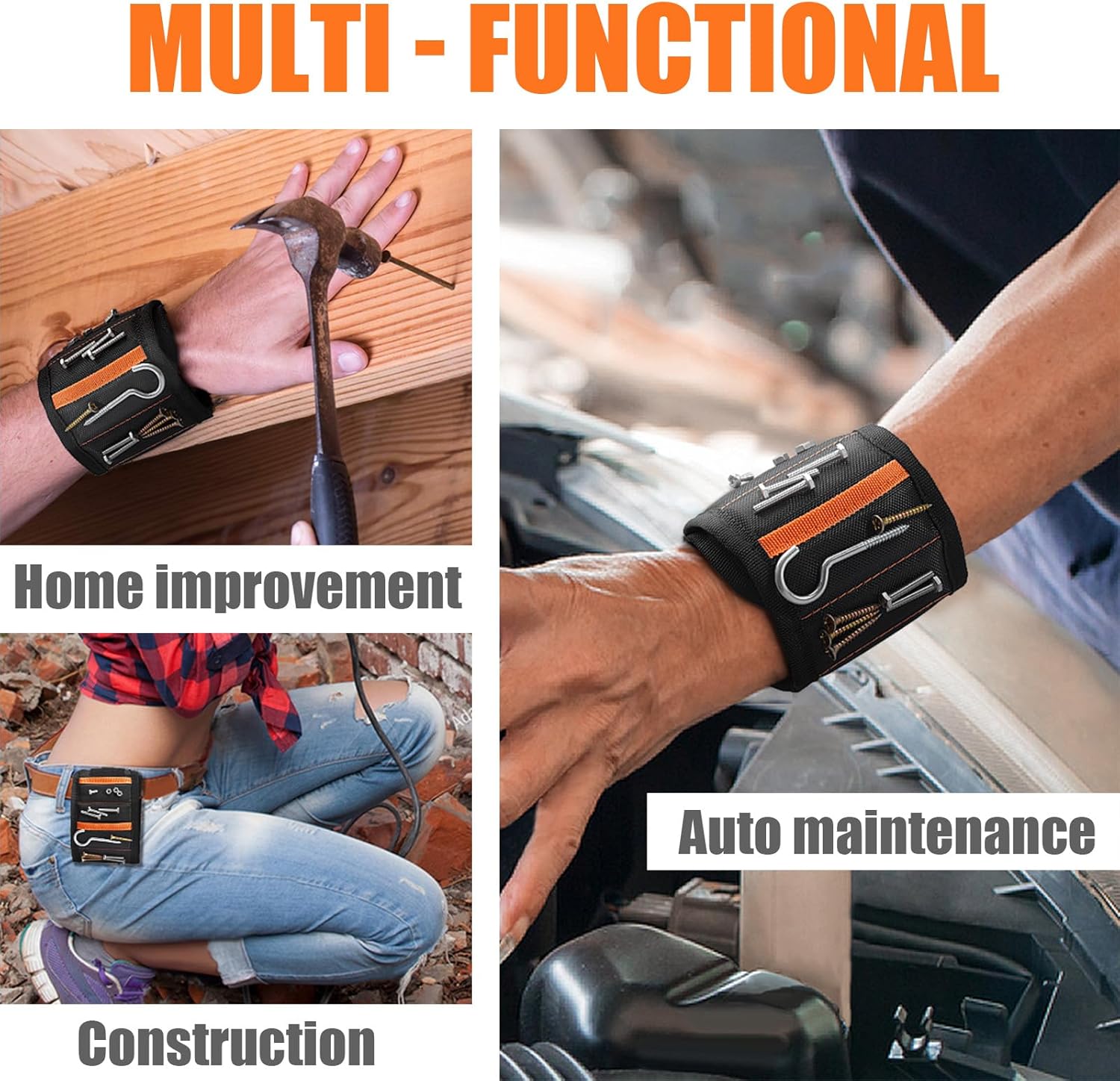 WEARXI Gifts for Men, Magnetic Wristbands for Men Tools, Gifts for Him Valentines, Dad Birthday Gadgets Gifts for Mens Who Have Everything, Presents for Mens Gifts for Easter Fathers Day - Image 7