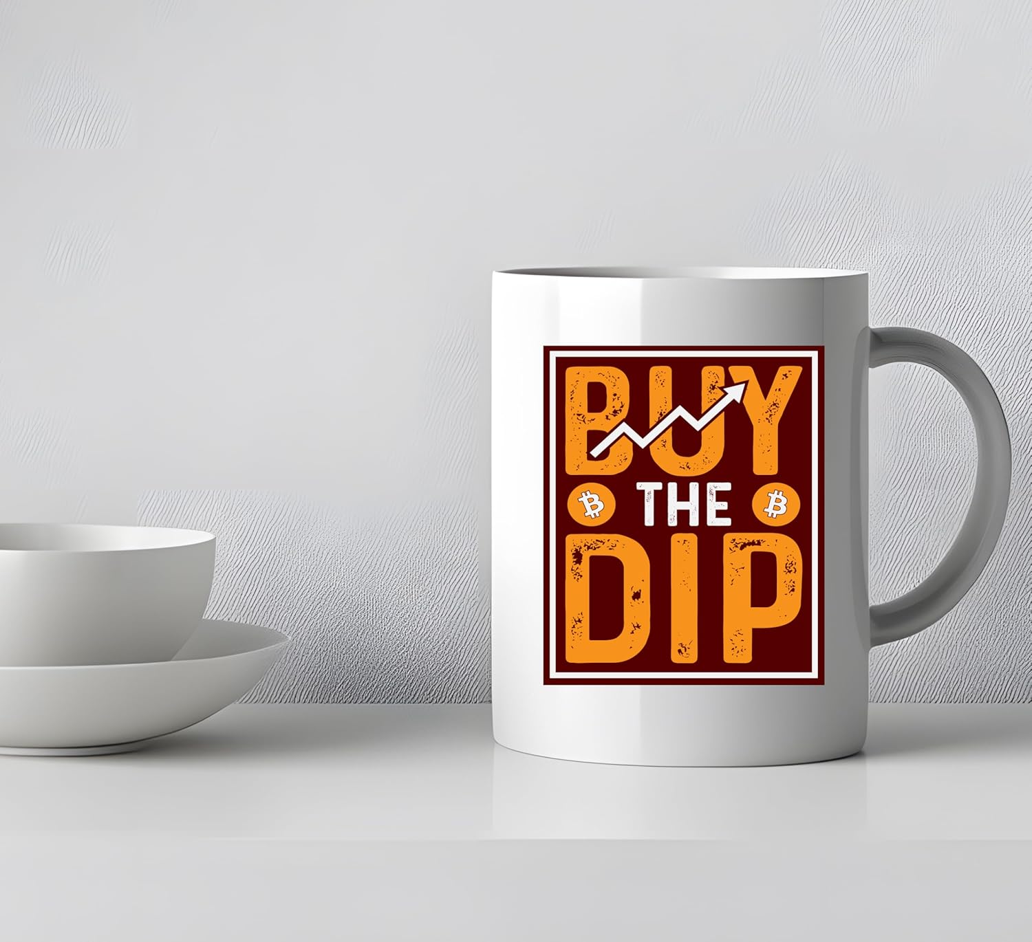 signkitsuk Funny 11oz Crypto Mug - 'Buy The Dip' Ceramic Coffee Mug for Cryptocurrency Traders, Bitcoin Enthusiasts, Blockchain Fans, and Digital Asset Investors - Image 3