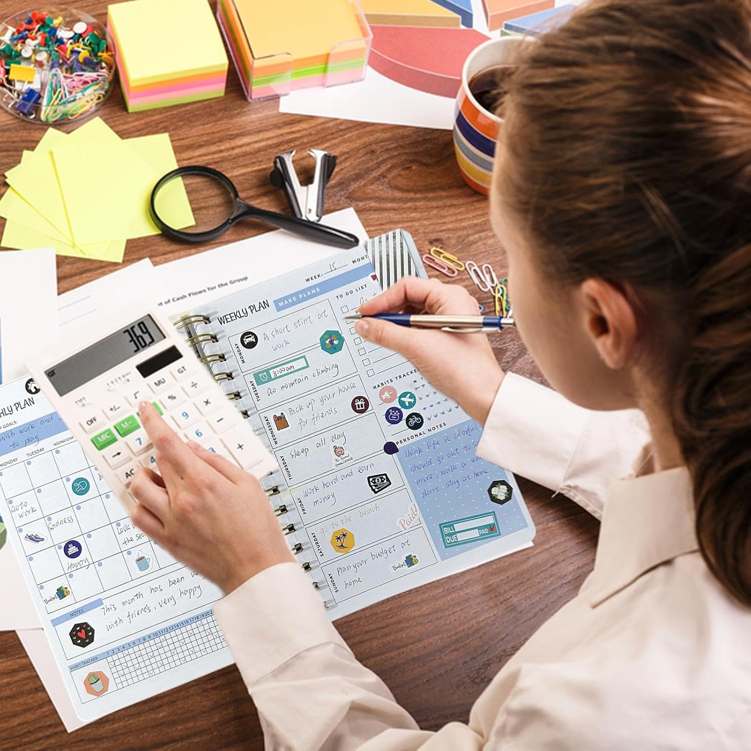 Monthly Budget Planner - Money Budget Notebook | Monthly Budget Book 2024, Expense and Bill Tracker 9x7 Inch, Undated Financial Planner for Budgeting - Image 2