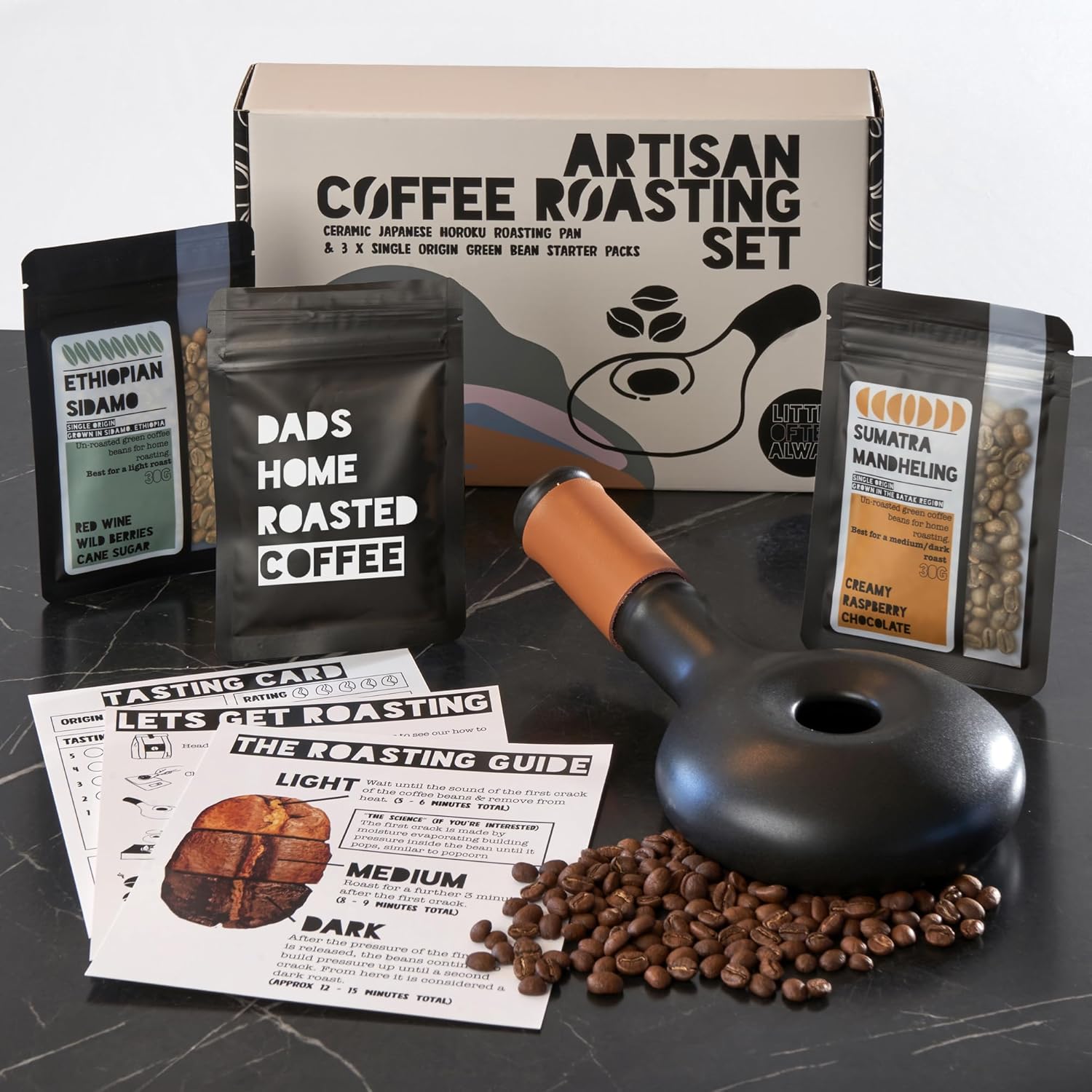 Personalised Dads Coffee Roasting Gift Set Starter Kit