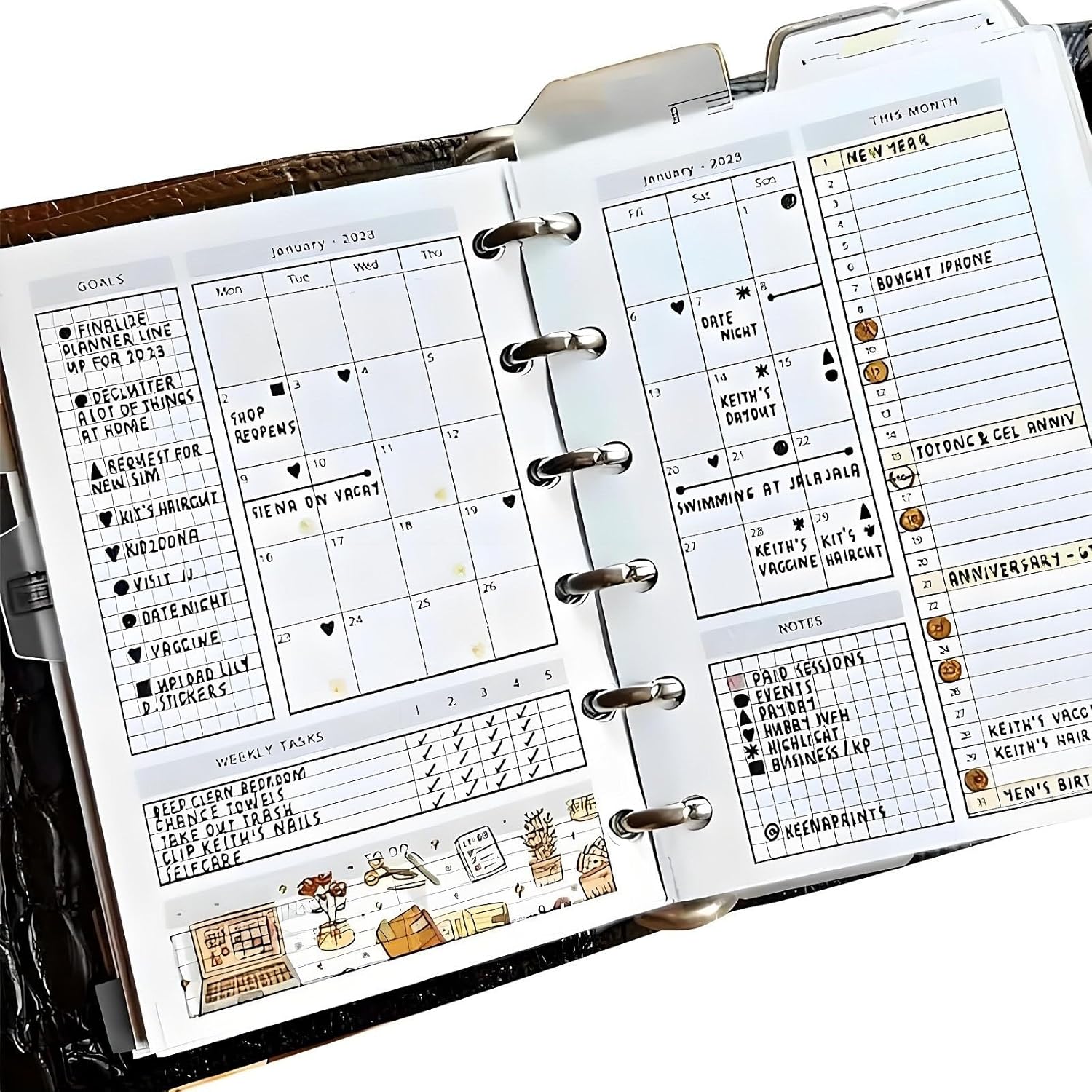 Life Area Simple Planning Toolkit, Planner with Daily Planner,To Do List Notebook for Daily, Financial,and Long-Term Organization | Habit Tracking,Meal Planning,Goal Setting & More(Brown) - Image 2