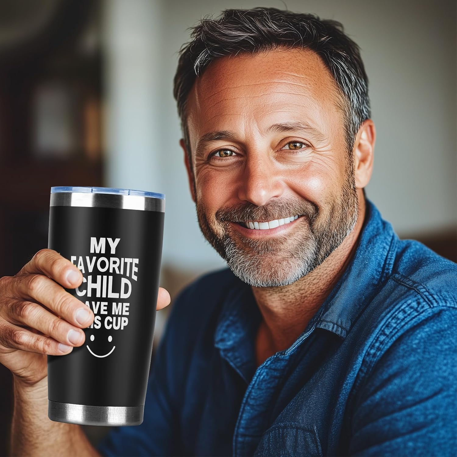 TOONGEEN Dad Gifts from Daughter Son, Birthday Gifts for Dads, Fathers Day Gift Christmas Ideas for Dad, Personalised 20oz Insulated Drinking Cup Presents Set for Daddy - Image 4