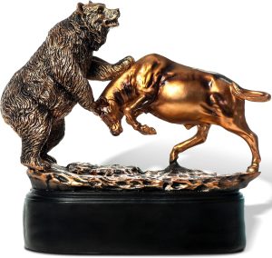 Wall Street Bull and Bear Statue, S...