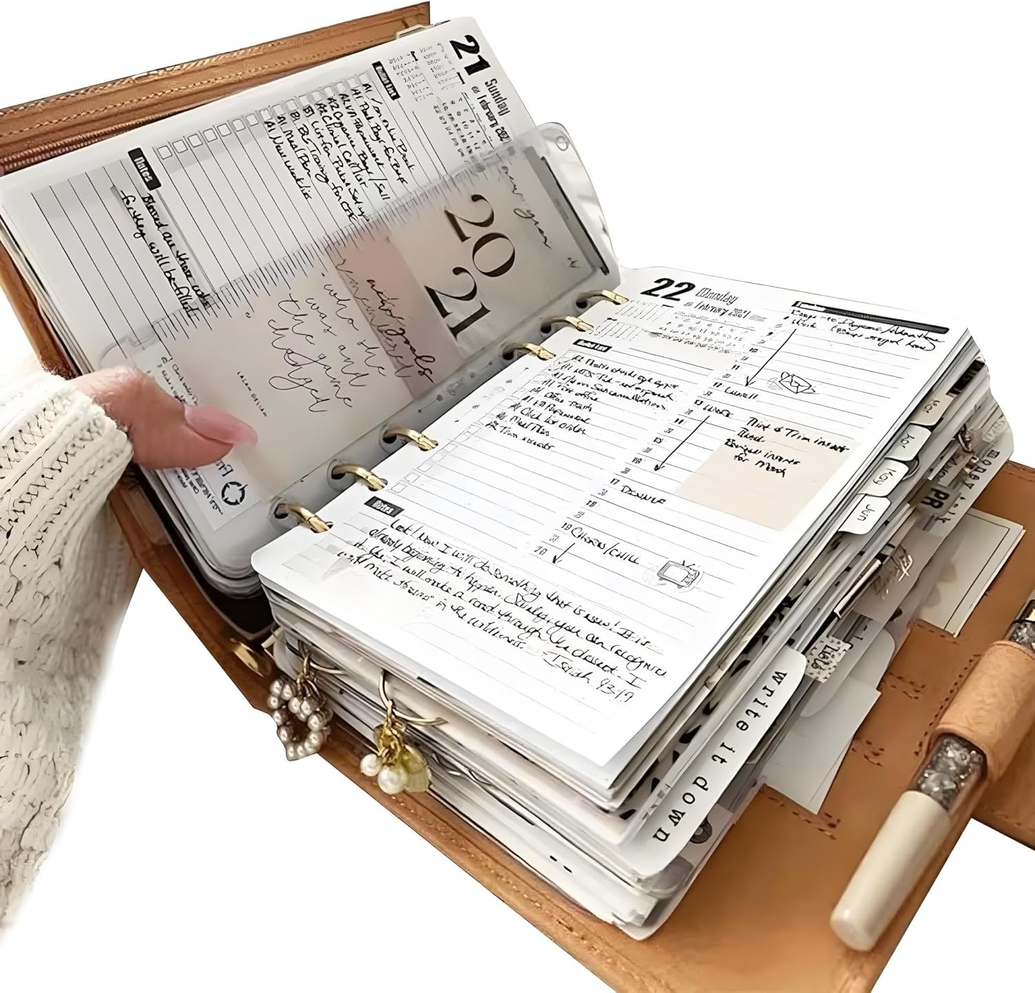 Life Area Simple Planning Toolkit, Planner with Daily Planner,To Do List Notebook for Daily, Financial,and Long-Term Organization | Habit Tracking,Meal Planning,Goal Setting & More(Brown)