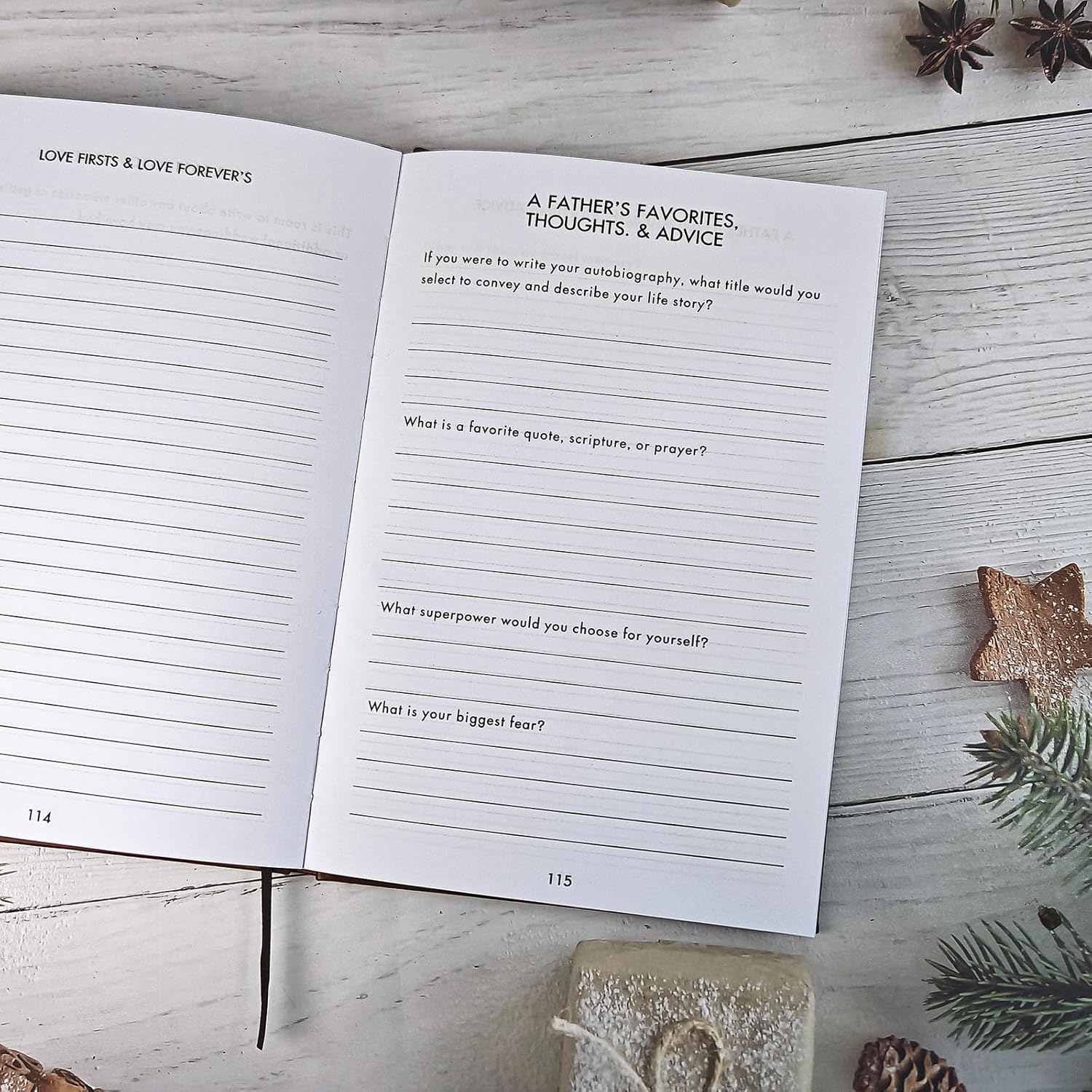 Dad, I Want to Hear Your Story: Dad Journal,A Father’s Guided Journal To Share His Life & His Love, Black Gold Foil Lettering, Leather Wrapped Hardback, Portable Journal For Dad Birthday (Black) - Image 6