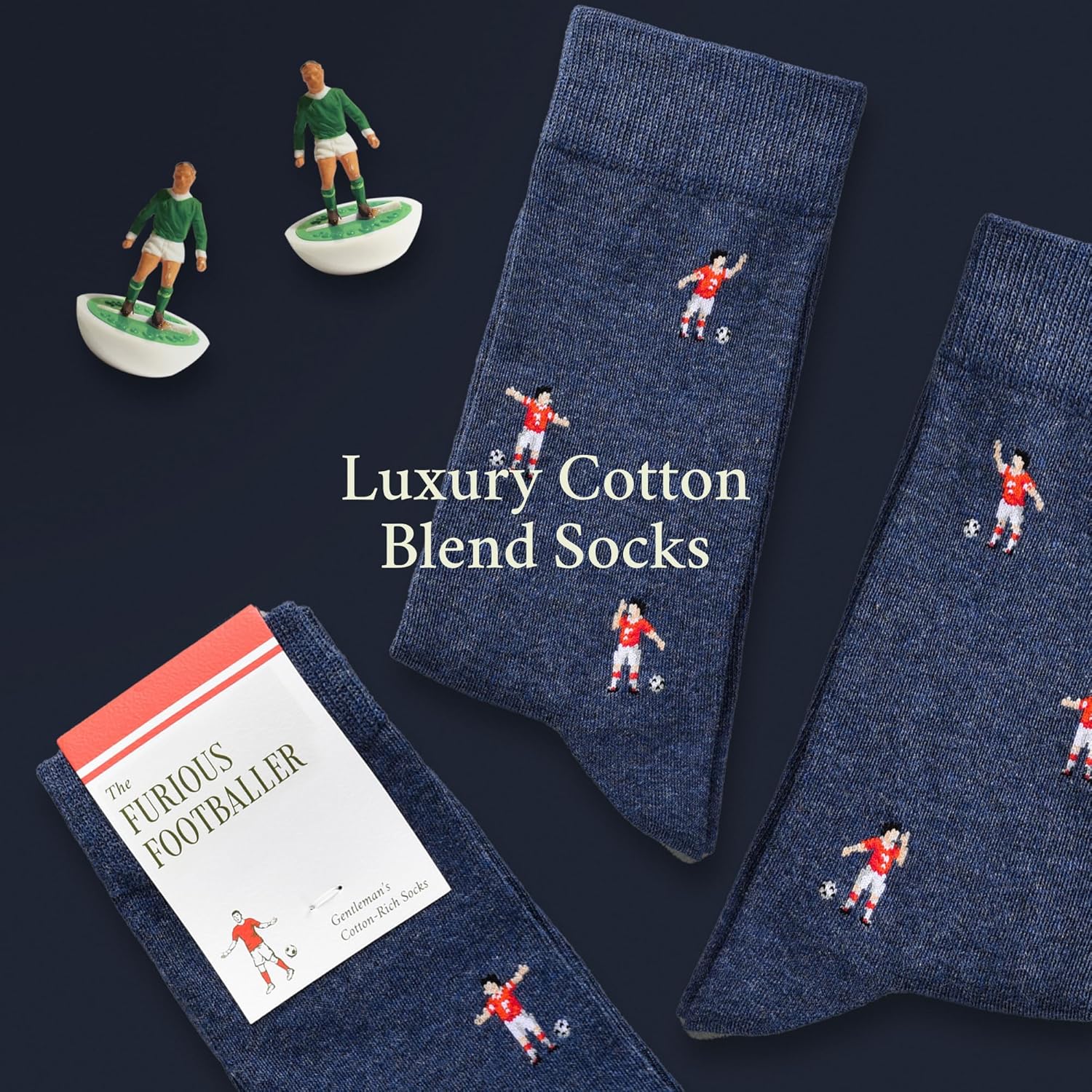 The Furious Footballer Socks - Funny Football Socks - Funny Football Gift for Men - 1 Pair, Size 7 to 12 - Fun Footballer Socks - Image 2