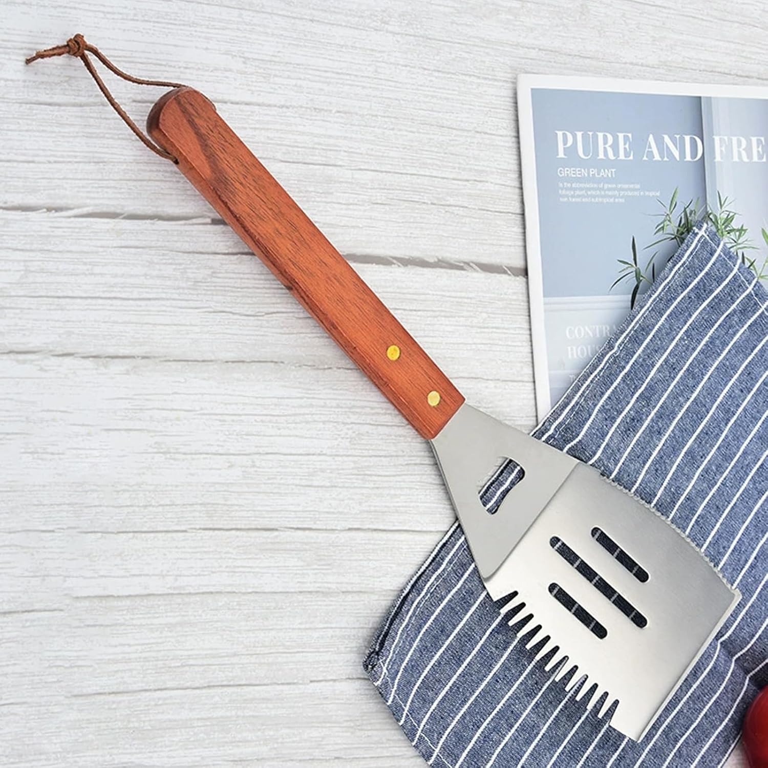 11Pcs BBQ Tool Set with Storage Bag – Stainless Steel BBQ Accessories for Grilling, Camping, Picnics – Complete BBQ Utensil Set Gift for Men, Fathers Day, Outdoor Barbecue Tools - Image 2