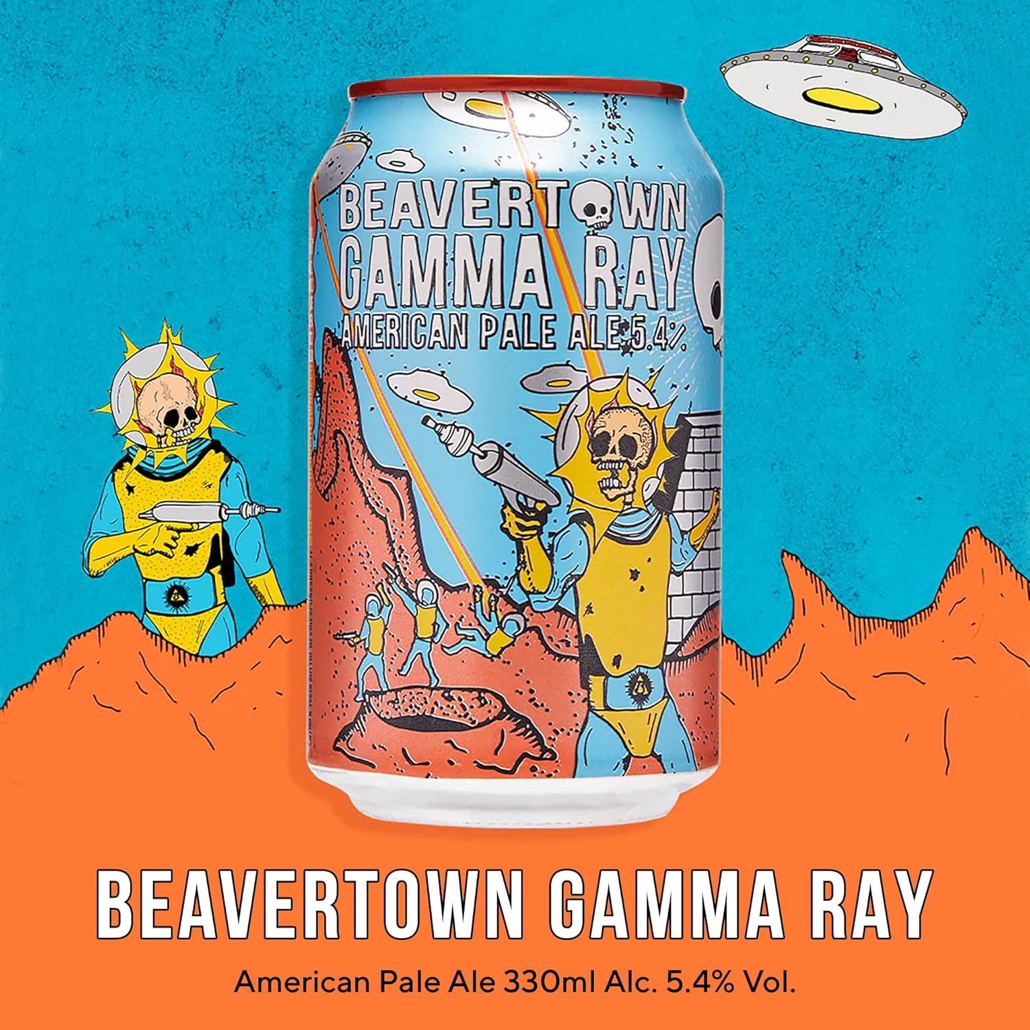 Beavertown IPA Beer Gift Set & Glass - Neck Oil, Gamma Ray, Cosmic Drop Berry, London Craft Beer Gift for Men - 3x 330 ml Cans & Iconic Beavertown Glass - Pale Ale & Fruity Beers Selection, Valentines - Image 4
