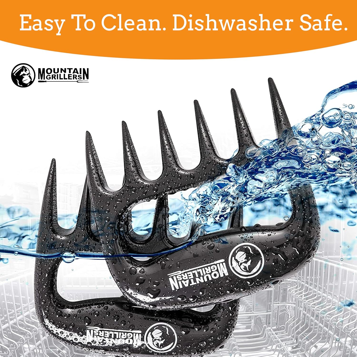 Mountain Grillers Meat Claws Meat Shredder for BBQ - These are The Meat Claws You Need, BBQ Gifts for Men - Pulled Pork, Chicken Shredder Claws x 2 for Barbecue, Smoker, Grill (Black) Bear Claws - Image 5