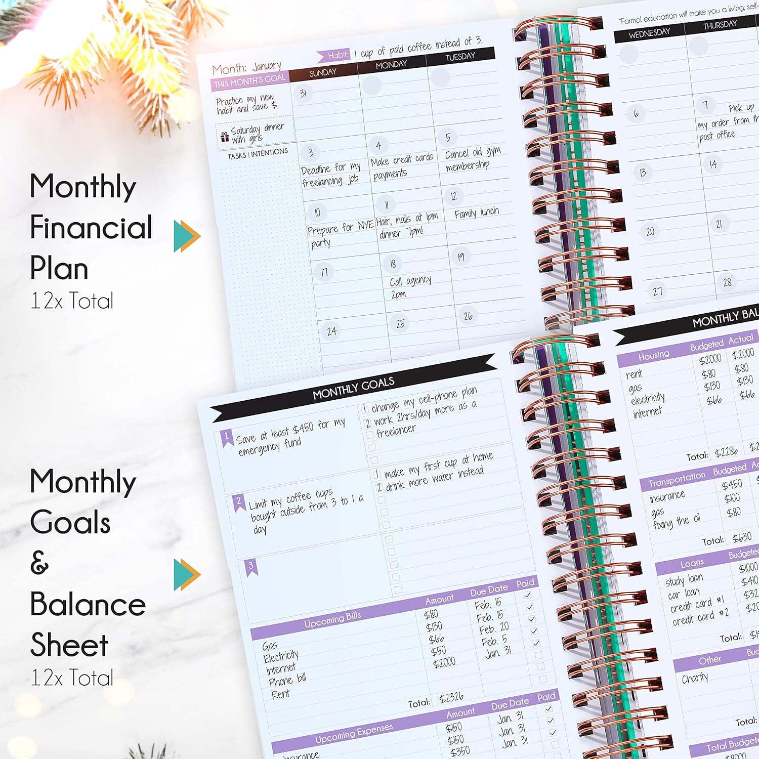 Budget Planner and Monthly Bill Organizer + Cash Envelope Buget Sytem | Finance Planner, Bill Payment Tracker & Money Saving with Panduo App | Money Mindset Journal for Attracting Financial Abundance - Image 7