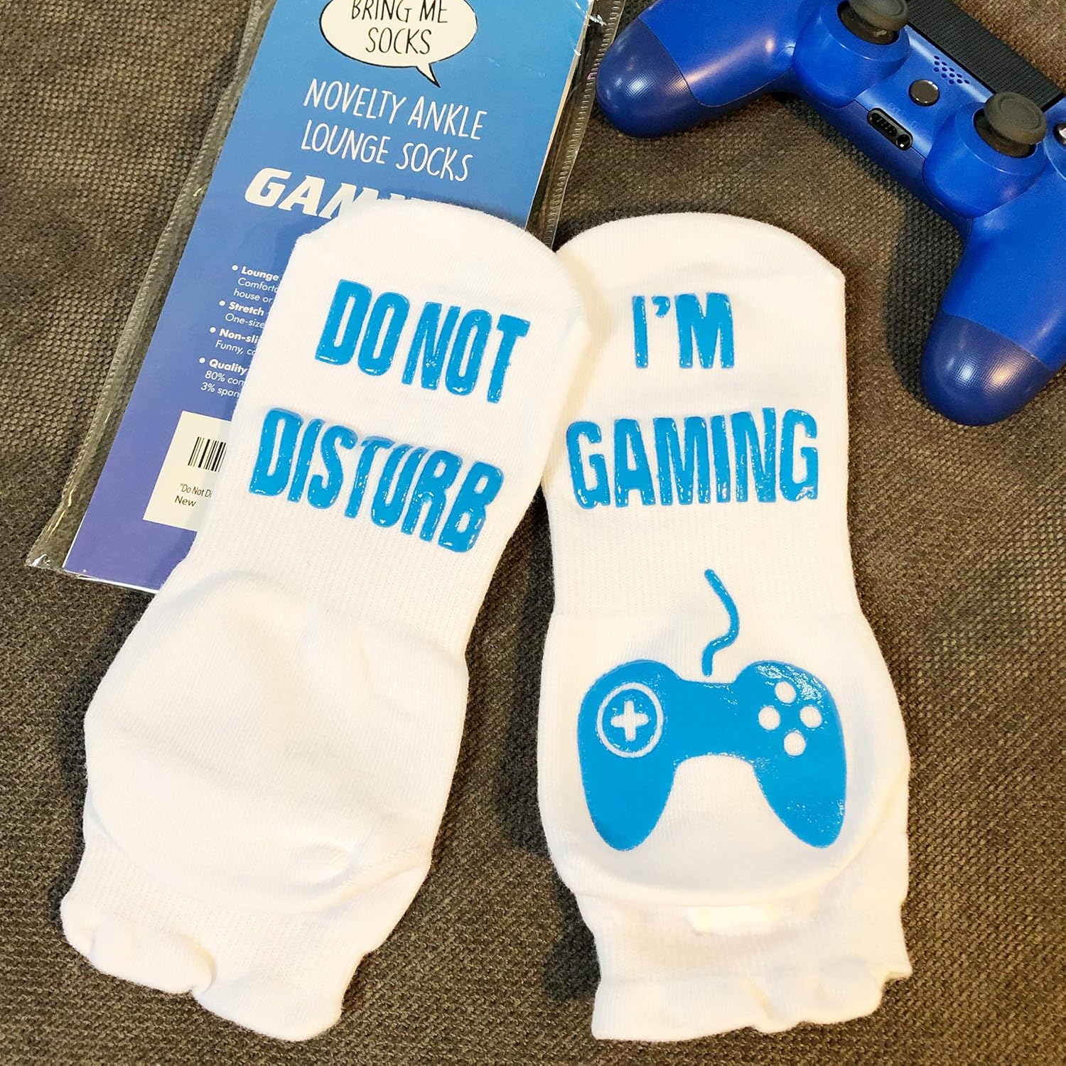 ''Do Not Disturb I'm Gaming" Funny Socks - Great Novelty Gift For Gamers Who Have Everything! - Image 3