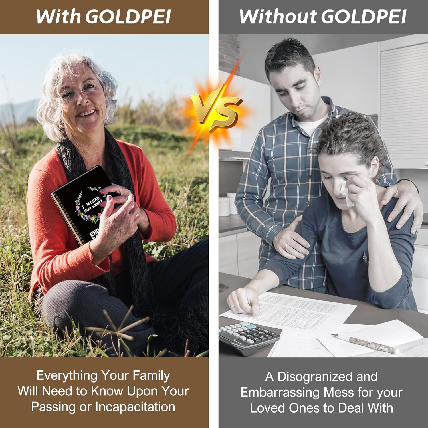 End of Life Planner UK, Now That I'M Dead, Guided Final Estate Arrangements, Planning Organizer Notebook for Last Wishes, Business Info 5.9"X8.6” - Image 5