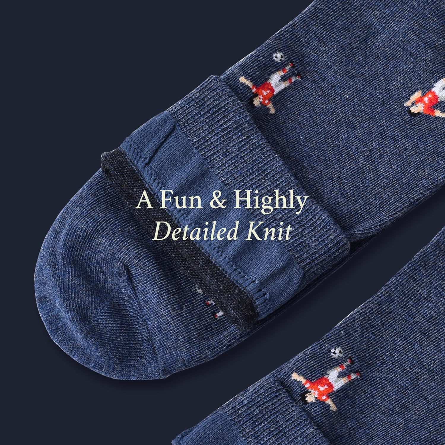 The Furious Footballer Socks - Funny Football Socks - Funny Football Gift for Men - 1 Pair, Size 7 to 12 - Fun Footballer Socks - Image 4