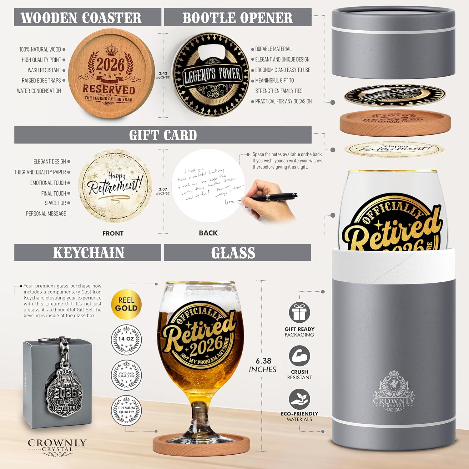 2026 Retirement Gifts for Men Personalised Decorations Old Man Leaving Husband Dad Grandad Gift Ideas Him Retirement Card - Image 3