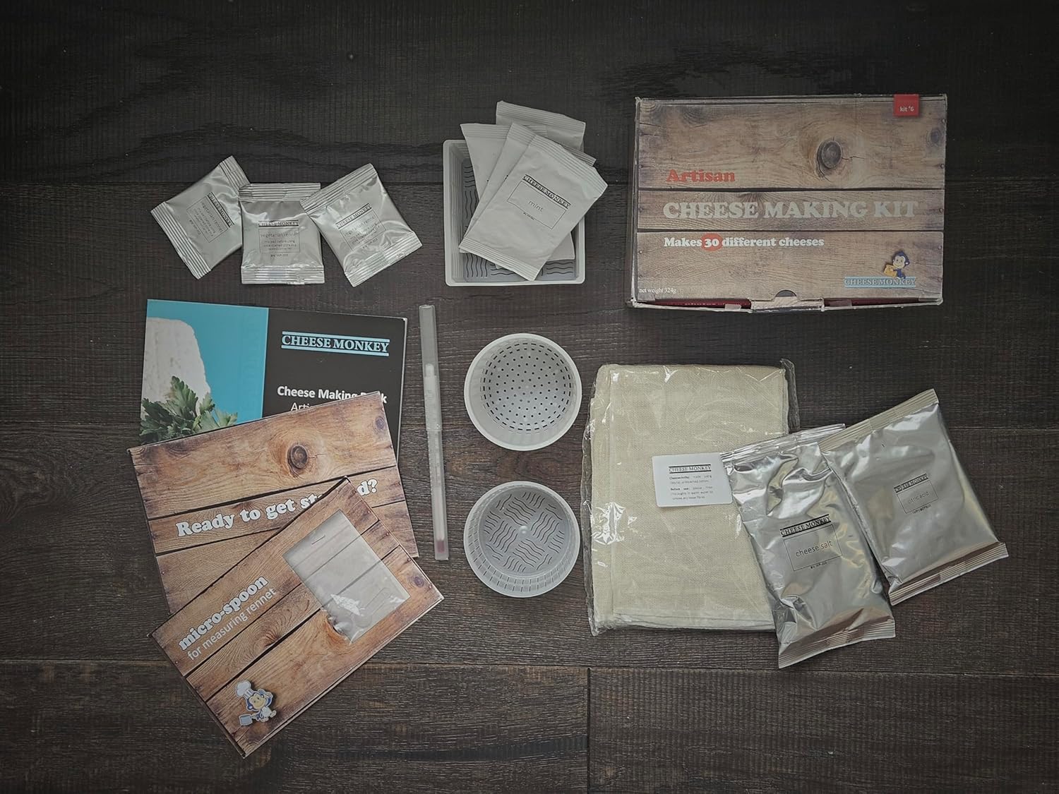 Cheese Making Kit - make 30 different Artisan Cheeses Basket - Image 7