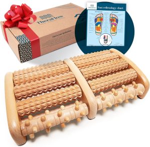 TheraFlow Wooden Foot Massager Roll...