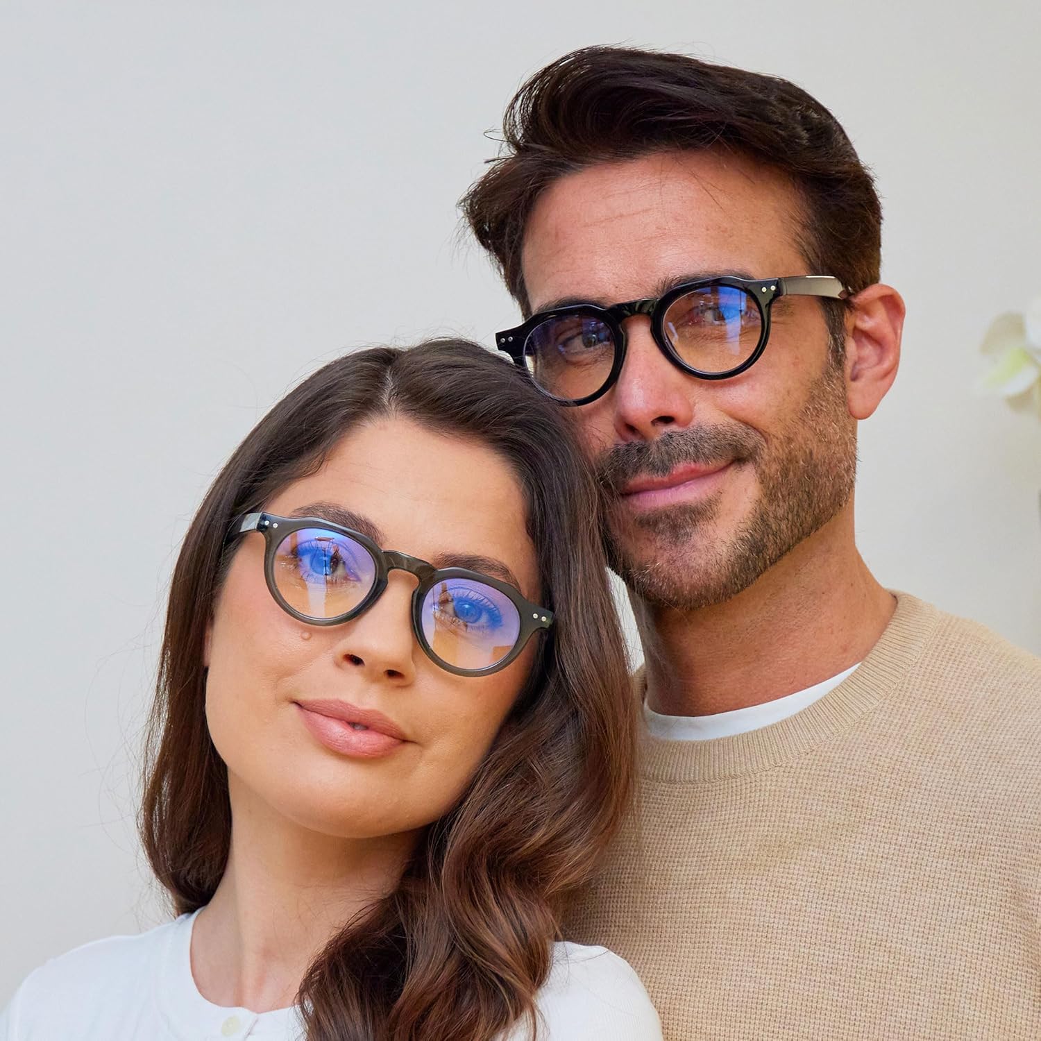 OPULIZE RIO Blue Light Blocking Glasses - 3-Pack - Flat Top Frame - Black, Green, Grey - Mens Womens - Spring Hinges - BBB53-167 - Image 3