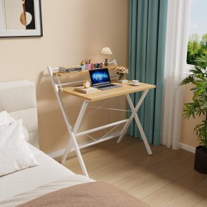 Folding Desk with Monitor Stand, 80...