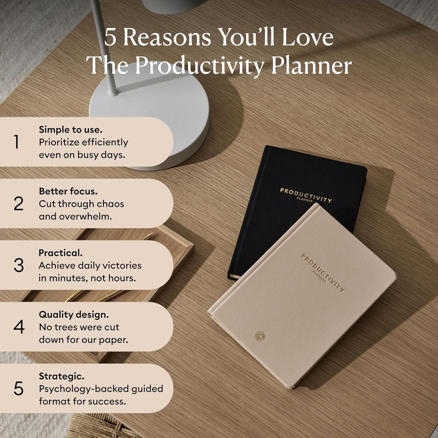 Productivity Planner 2024 - Intelligent Change Productivity Tools for Time-Management and Mindfulness, Daily To-Do List, A5 Undated Quarterly Planner (Black) - Image 3
