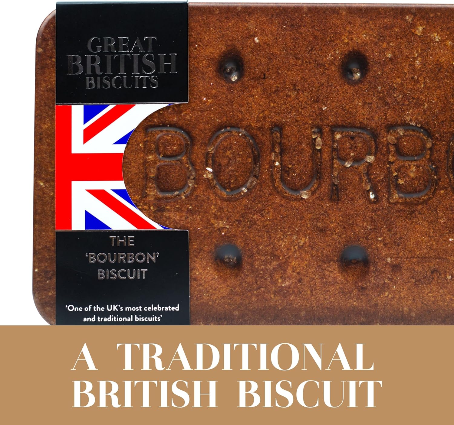 Giant Bourbon Biscuits Gift Set - Chocolate Novelty Treat Tin - Luxury Biscuits Gift Tins filled with Chocolate Bourbons - Fancy British Gifts for Birthday, Valentines Day Hamper Tins 400g - Image 5