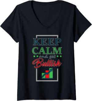 Womens Keep Calm and Get Bullish &#...