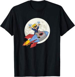 To the Moon Rocket Hands Wallstreet...