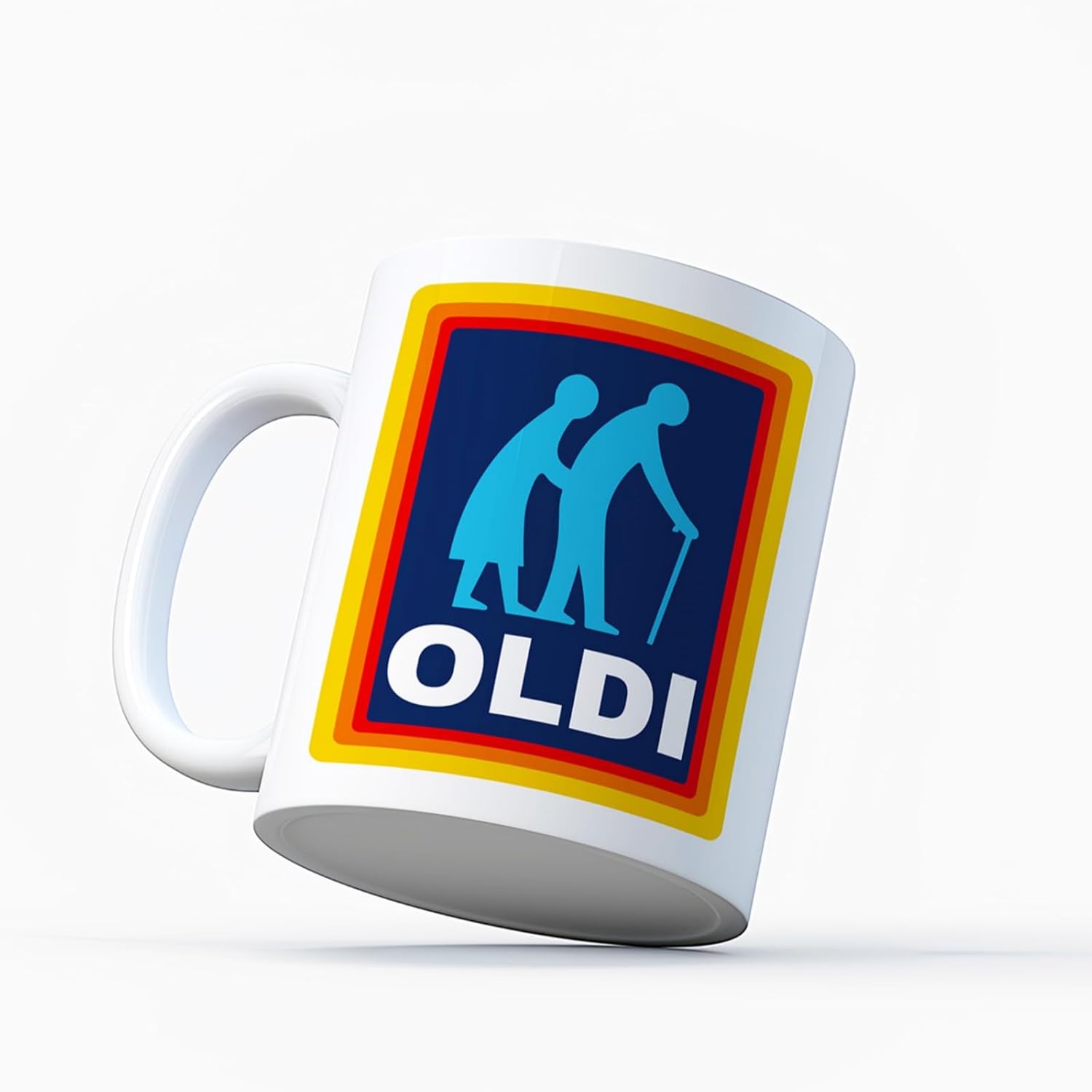Oldi Couple Mug—A Novelty Old Large Mug with Heavy Duty Handle, Dino Coated and Sublimation Ceramic, Perfect for Birthdays, Christmas, and Other Celebrations as a Funny Gift (Oldi Couple, White) - Image 4
