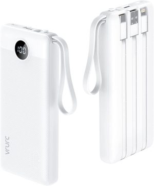 VRURC 10000mAh Power Bank With Buil...