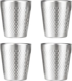 Stainless Steel Cups 4 Packs 10oz/3...