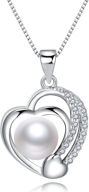 Pearl Necklace-Gifts for Women Wife...