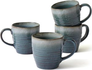 400 ml Coffee Mugs Set of 4, Cerami...